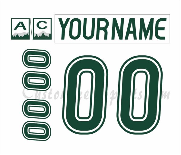 Everett Silvertips Customized Number Kit for 2015-2017 White Jersey