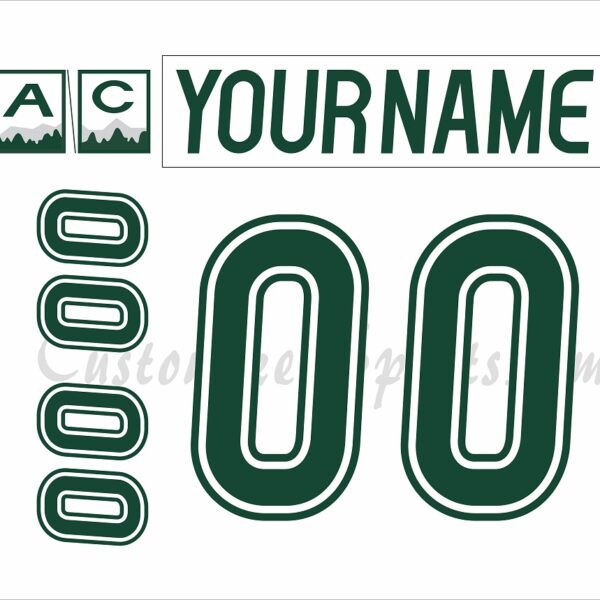 Everett Silvertips Customized Number Kit for 2015-2017 White Jersey