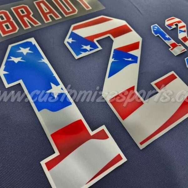 New York Rangers Customized Number Kit For 2019 First Responder Jersey - Image 5