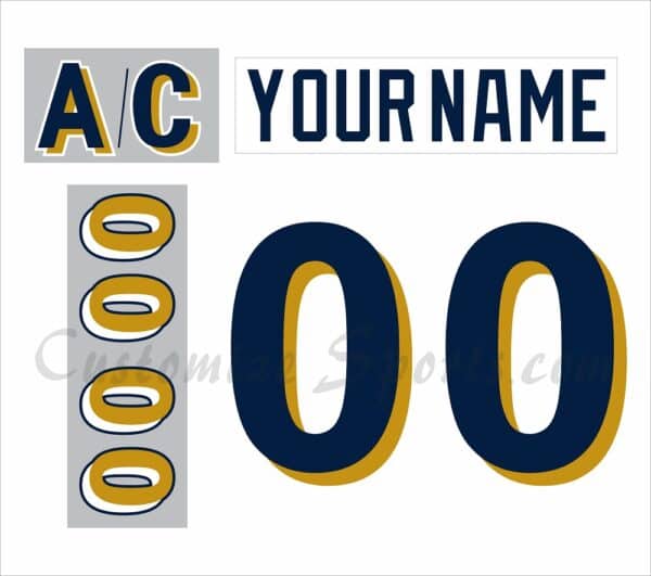 Long Beach Ice Dogs Customized Number Kit for 2000-2003 White Jersey