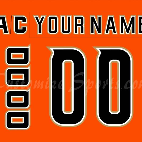 Anaheim Ducks Customized Number Kit for 2006-2007 Home Jersey