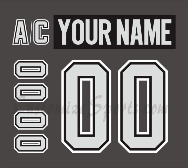 Calgary Hitman Customized Number Kit for 2019-2020 25th Anniversary Jersey