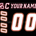 Calgary Flames Customized Number Kit For 2021-Present Home Jersey