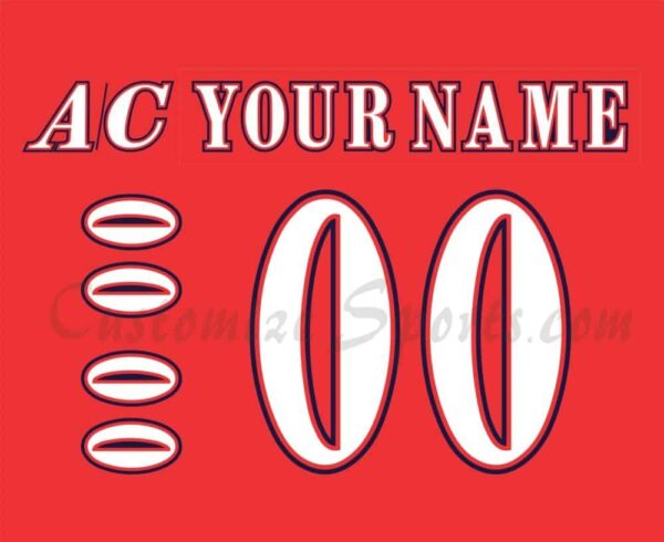 Washington Capitals Customized Number 