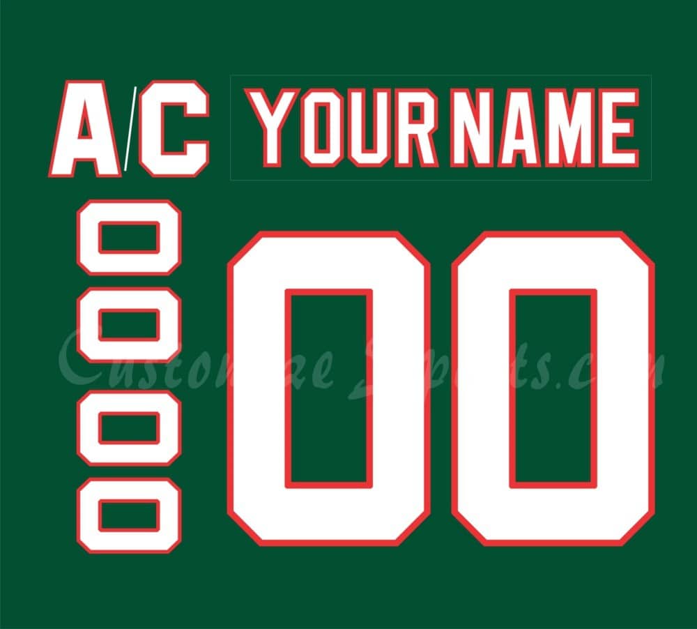 New Jersey Devils Customized Number Kit For 2021 Reverse Retro Jersey