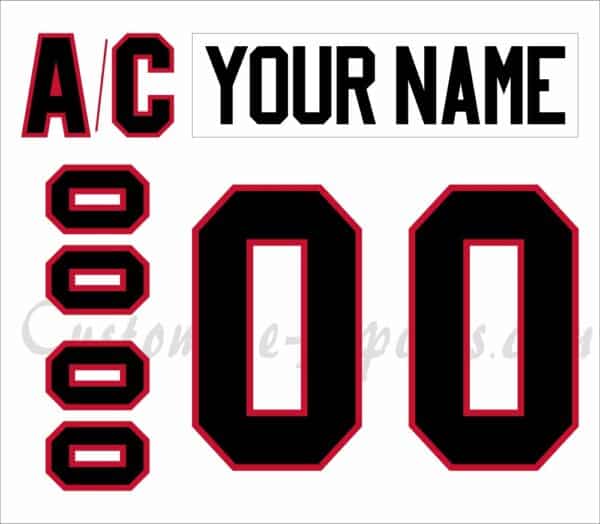 Chicago Blackhawks Customized Number Kit For 1999-2007 Home Jersey