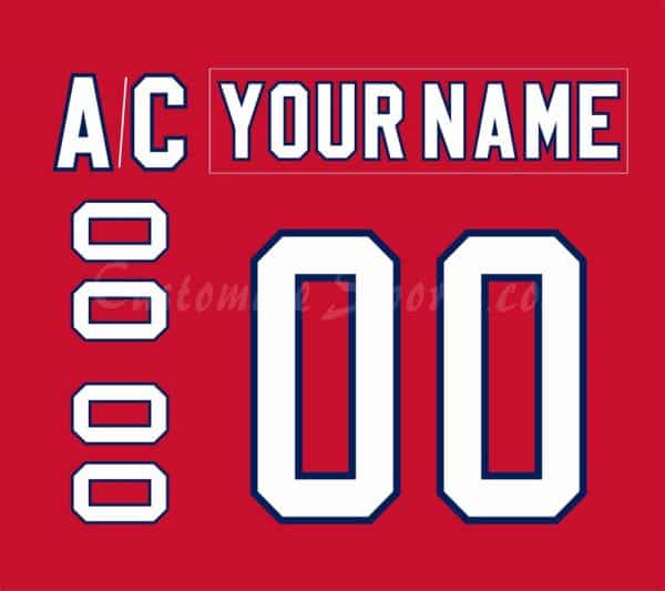 Rochester Americans Customized Number Kit for 2009-2013 Red Jersey