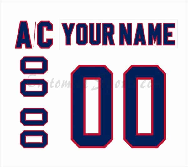 Rochester Americans Customized Number Kit for 2009-2013 White Jersey