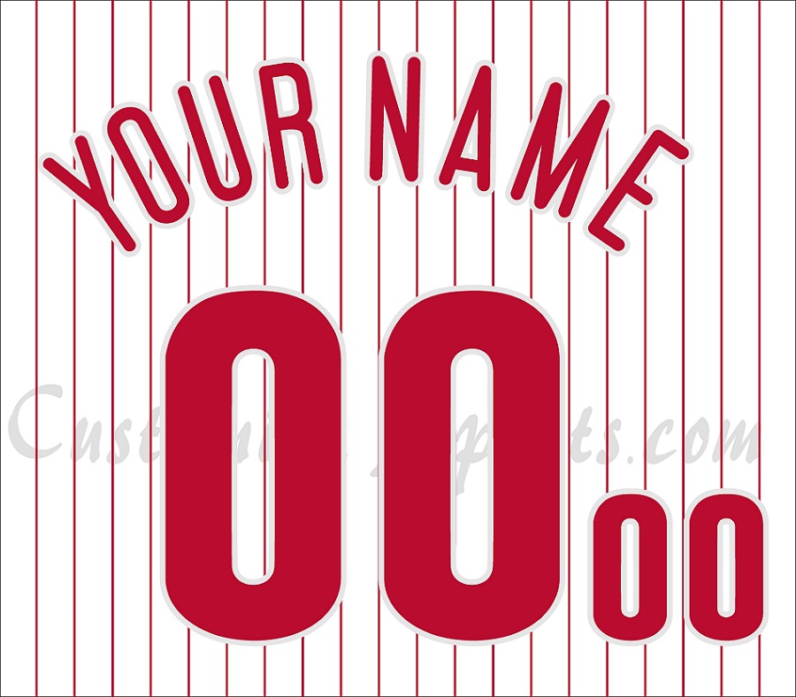 Philadelphia Phillies Custom Name & Number Baseball Jersey Best