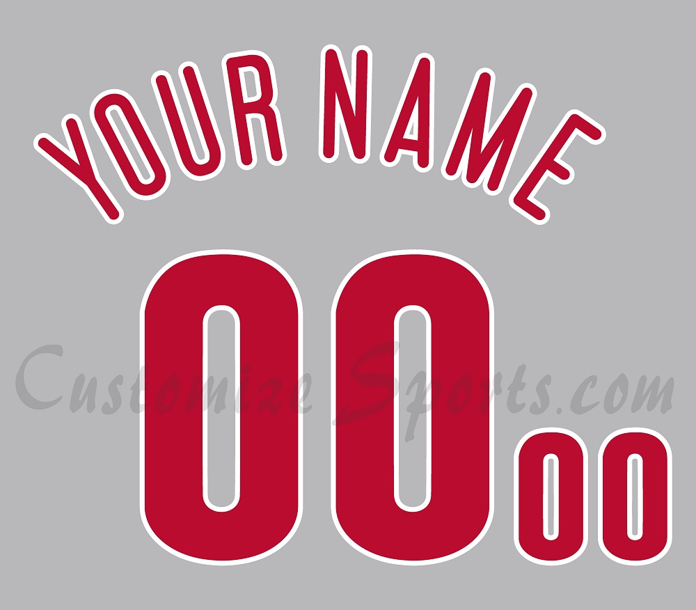 Baseball Philadelphia Phillies Customized Number Kit for 2019-2020