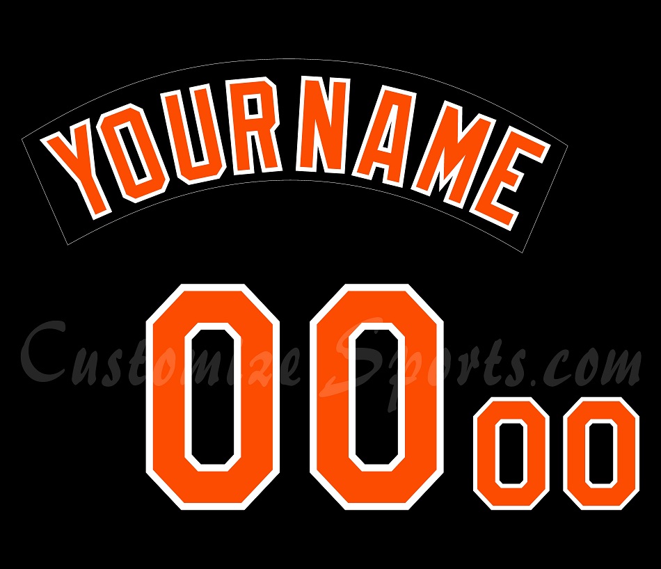 Baseball Baltimore Orioles Customized Number Kit for 1993-1994