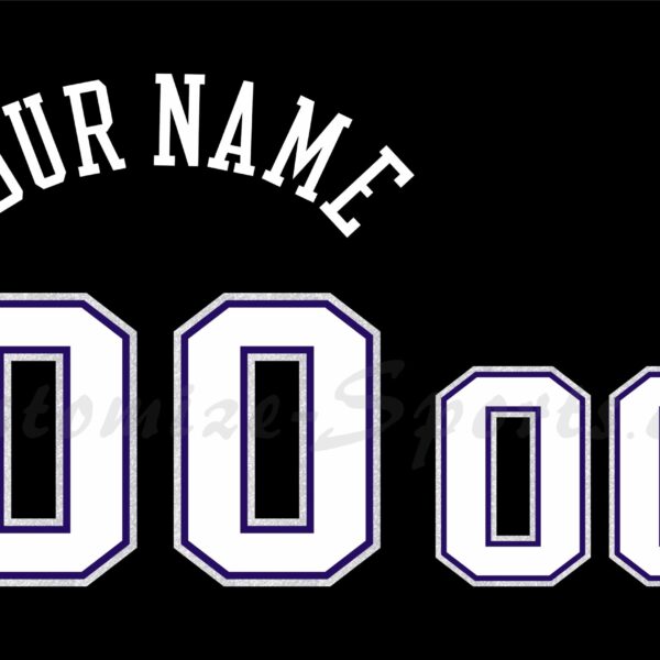 Basketball Sacramento Kings Customized Number Kit for 2000-2001 Hardwood Classic Jersey
