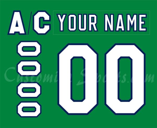 Carolina Hurricanes Customized Number Kit For 2018-2023 Heritage Jersey