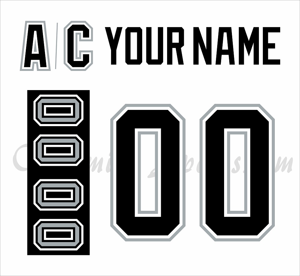 Los Angeles Kings Customized Number Kit For 2020-Present Heritage