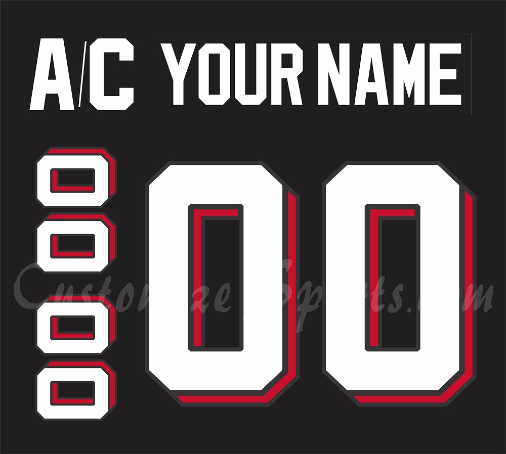 New Jersey Devils Customized Number Kit For 2021-Present 3rd