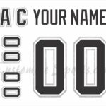 NHL Los Angeles Kings Lettering Custom ANY YR Name Number UNSEWN kit for  Jersey