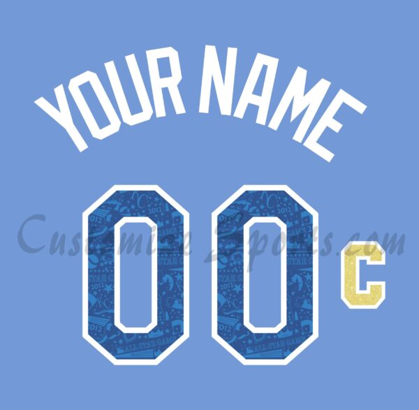 Baseball All Star Customized Number Kit for 2012 American League Jersey