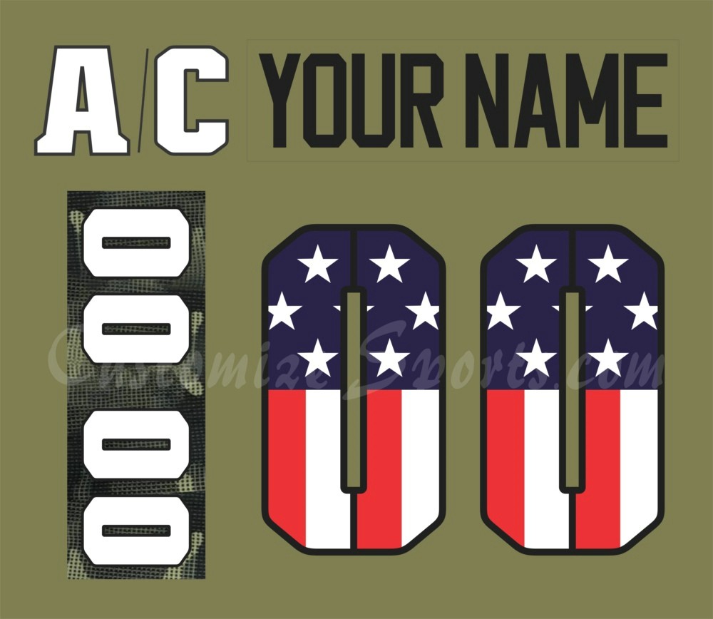NHL Minnesota Wild Custom Name Number Camo Military Appreciation