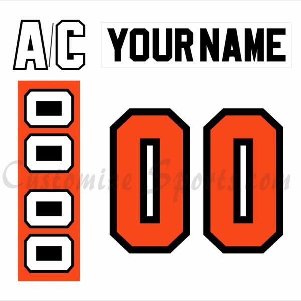 Philadelphia Flyers Customized Number Kit For 1977-1983 Home Jersey
