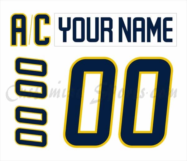 NCAA Michigan Wolverines Customized Number Kit 2021-2023 White Hockey Jersey