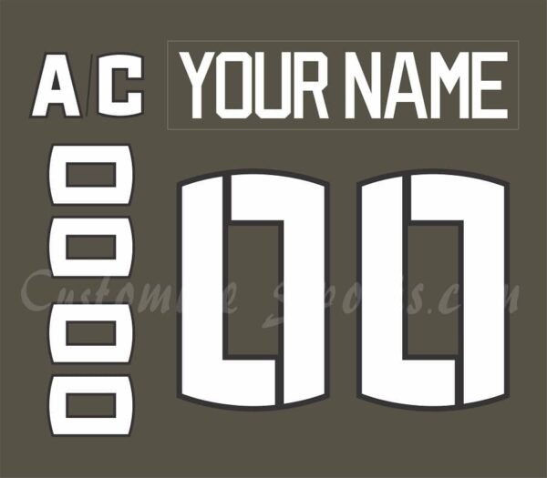 Florida Panthers Customized Number Kit For 2020-2021 Military Jersey