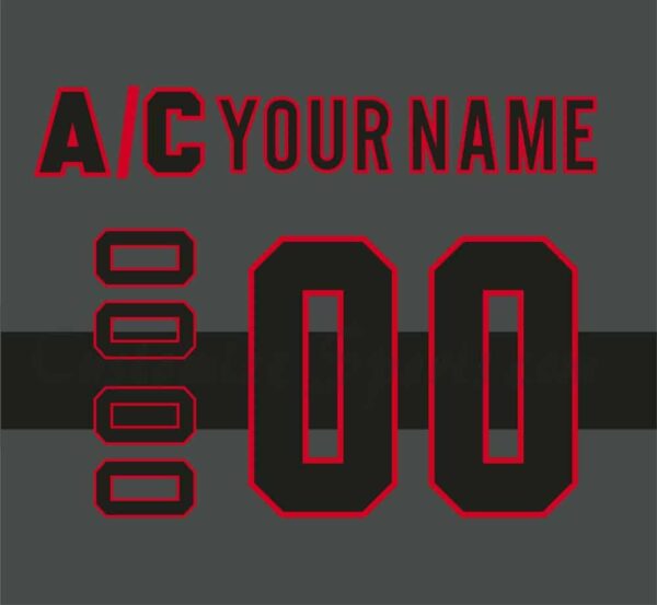 Montreal Canadiens Customized Number Kit For Cross Check Jersey