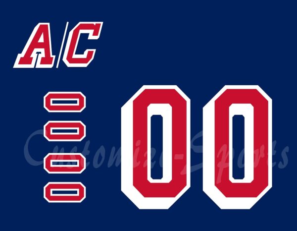 New York Rangers Customized Number Kit For 1947-1970 Home Jersey