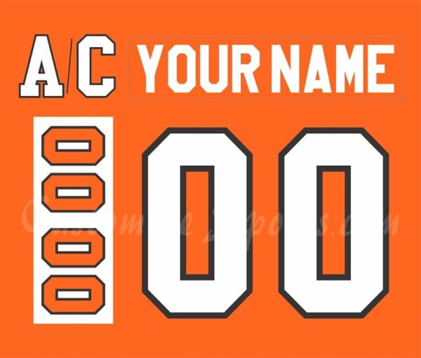 Philadelphia Flyers Customized Number Kit For 1997-2001 Away Jersey