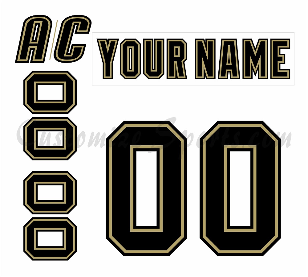 Pittsburgh Penguins Customized Number Kit For 2007-2016 Away