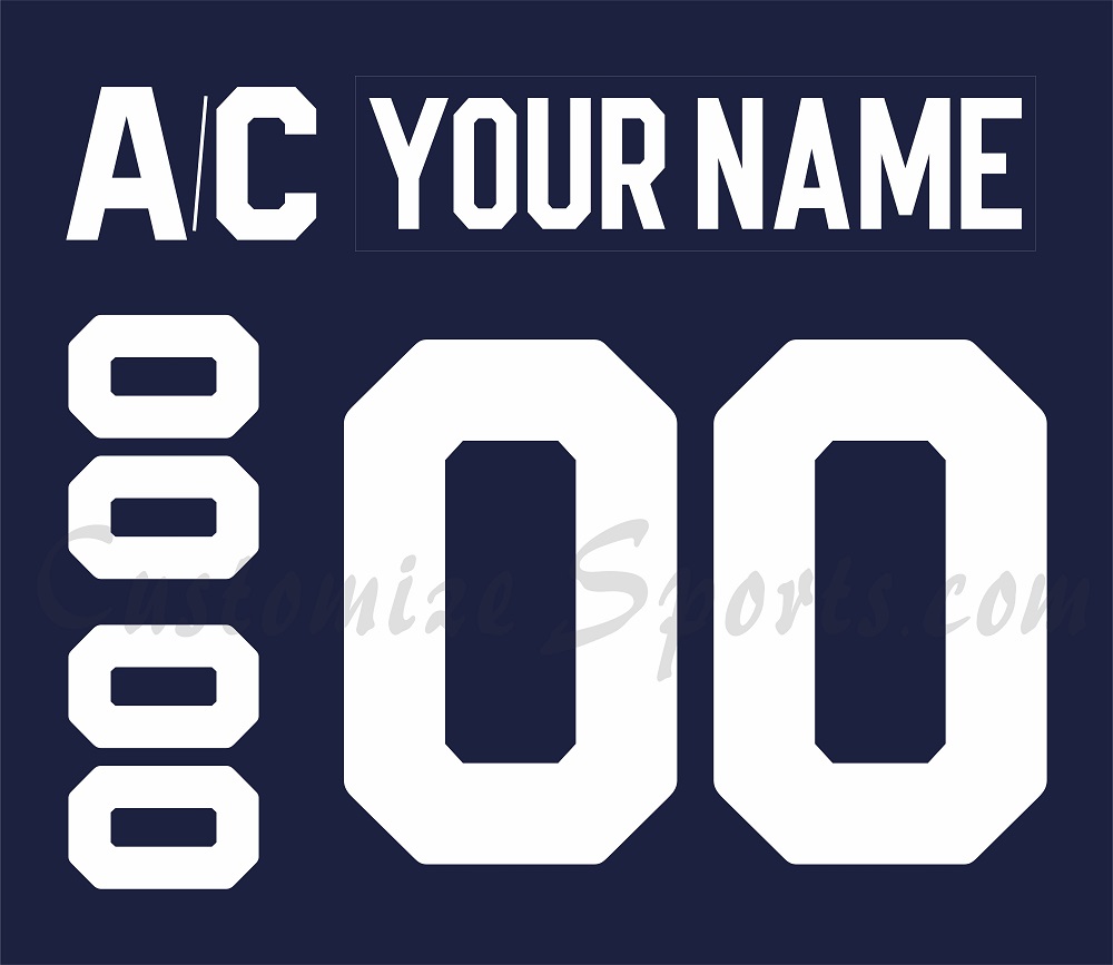 Custom Hockey Jerseys Toronto Maple Leafs Jersey Name and Number White Classics Primary Logo