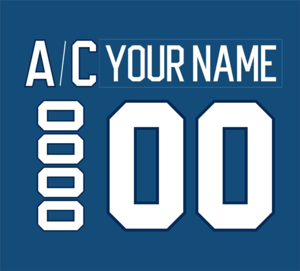 Winnipeg Jets Customized Number Kit For 2018-2021 3rd Jersey