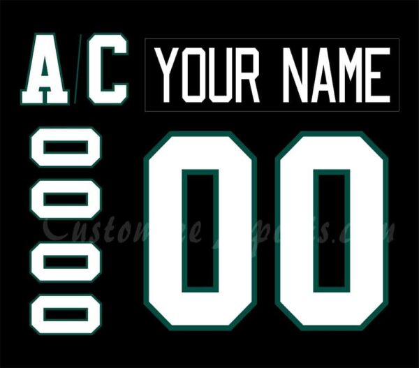 Utah Grizzlies Customized Number Kit For 2017-Present Black Jersey