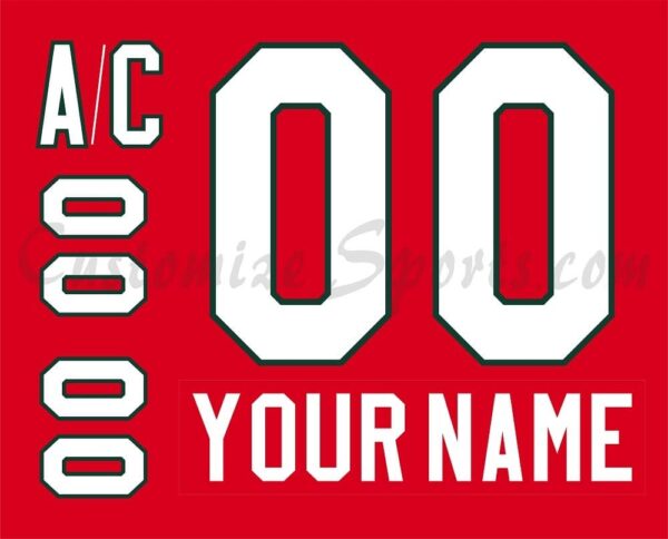 Frölunda HC Customized Number Kit For 2022-Present Red Jersey