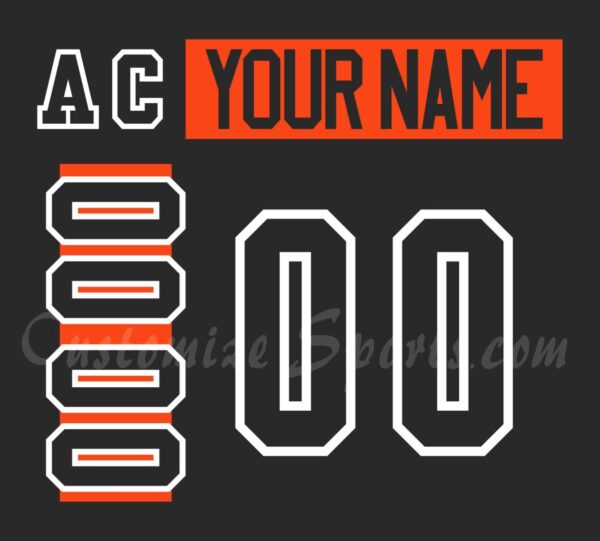 Philadelphia Flyers Customized Number Kit For 2018-Present 3rd Jersey