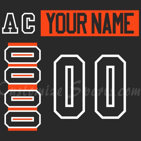 Philadelphia Flyers Customized Number Kit For 2018-Present 3rd Jersey