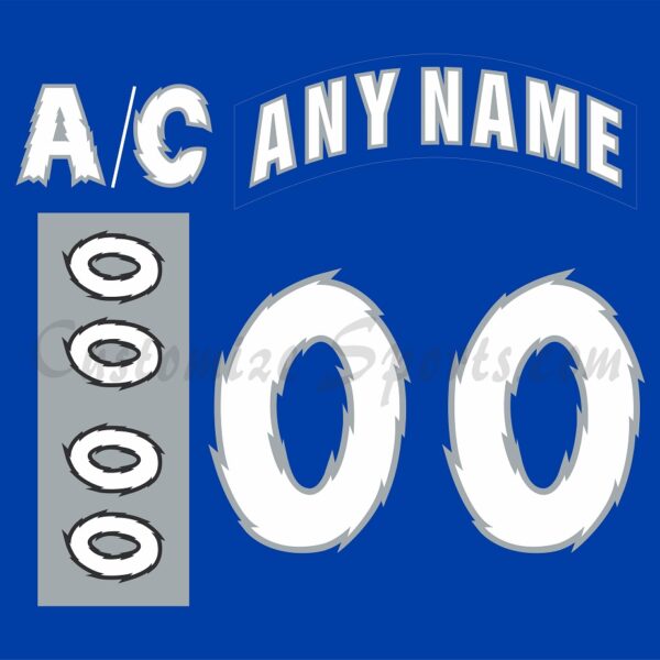 Tampa Bay Lightning Customized Number Kit For 2022 Stadium Series