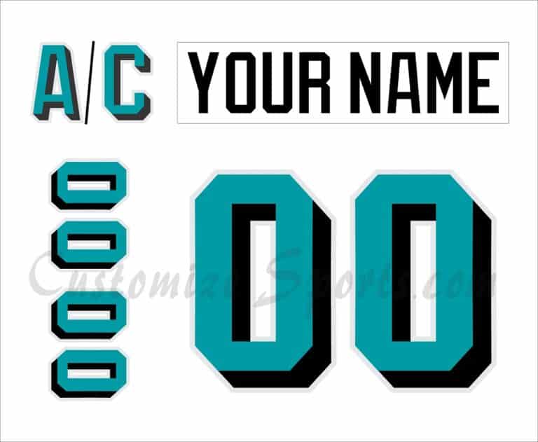 Las Vegas Thunder Customized Number Kit For 1993-1995 Home Jersey