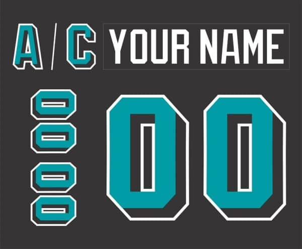 Las Vegas Thunder Customized Number Kit For 1995-1997 Away Jersey