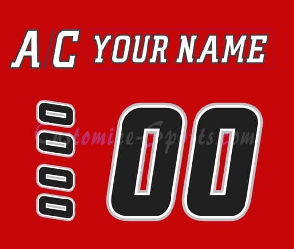 Abbotsford Heat Customized Number Kit For 2009-2014 Away Jersey