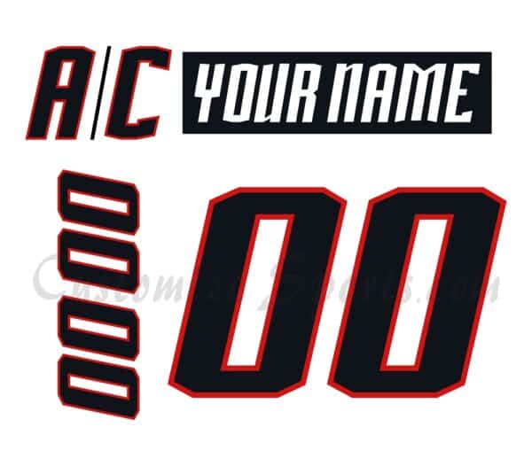 AHL All Star Customized Number Kit For 2008 Classic White Jersey