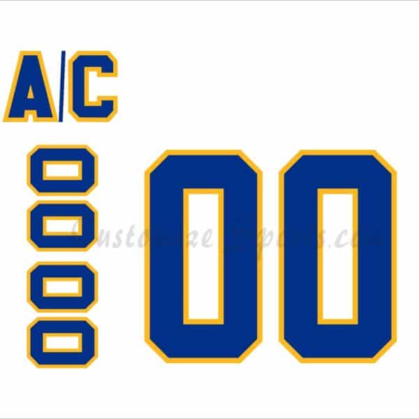 Buffalo Sabres Customized Number Kit for 1970-1977 Home Jersey