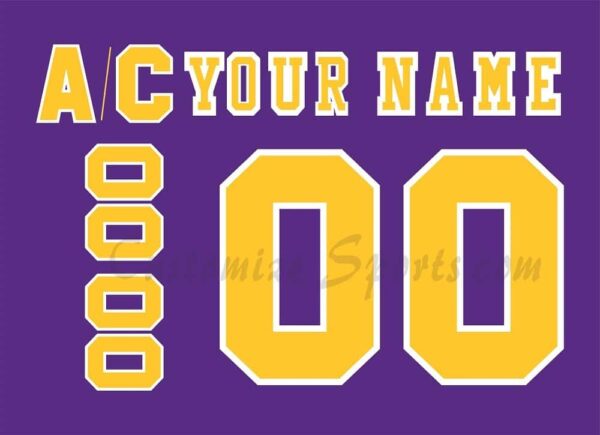 Los Angeles Kings Customized Number Kit For 1967-1969 Home Jersey