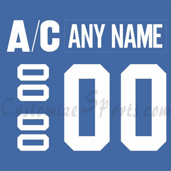Toronto Maple Leafs Customized Number Kit For 2021 Reverse Retro