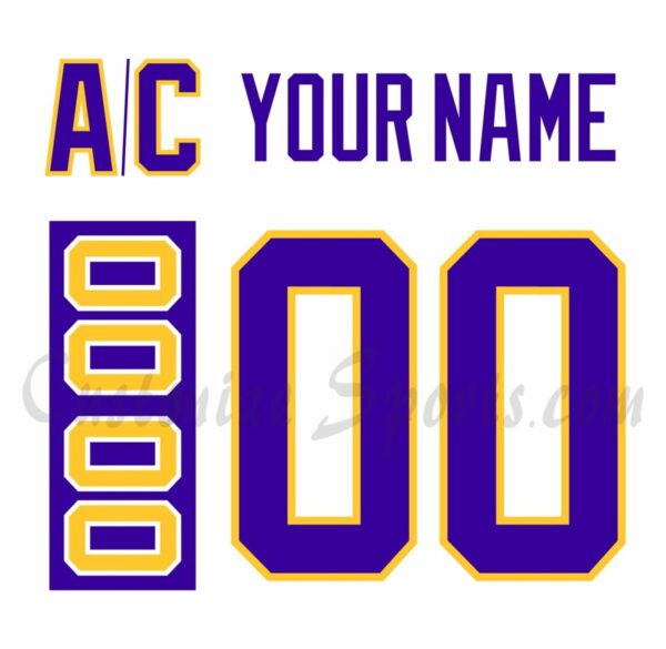 Los Angeles Kings Customized Number Kit For 2022 Reverse Retro Jersey