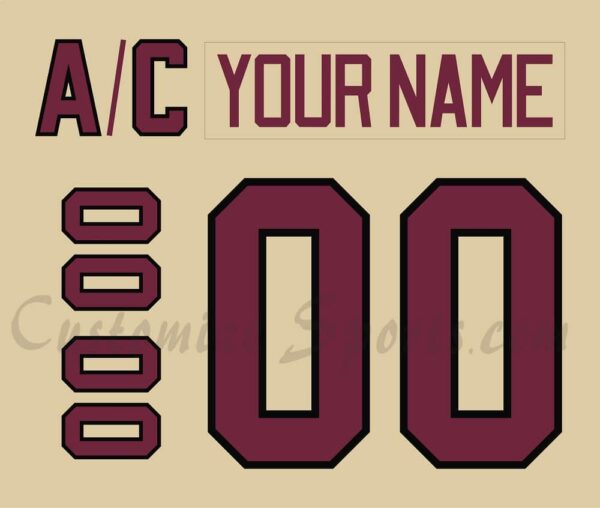 Peterborough Petes Customized Number Kit For 2014-2015 Home Cream Jersey