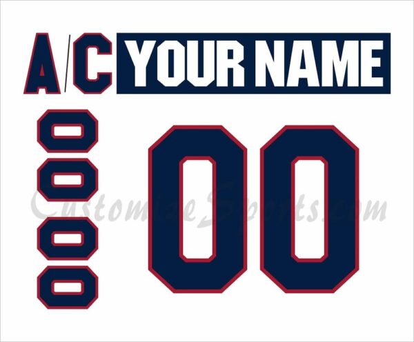Kalamazoo Wings Customized Number Kit for 2013-2014 White Jersey