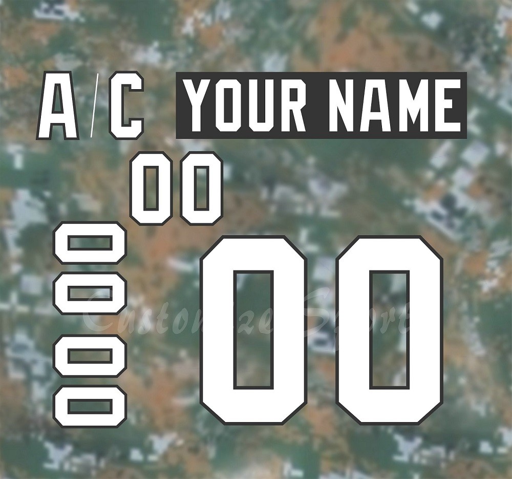 Tampa Bay Lightning Customized Number Kit For 2016 Military Jersey