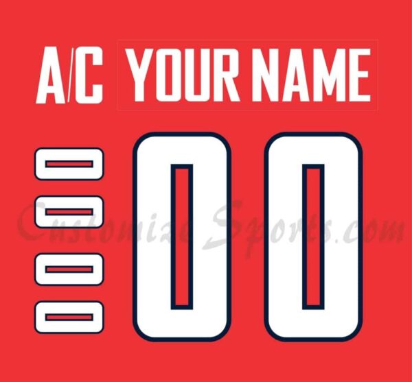 Kitchener Rangers Customized Number Kit For 2001-Present Red Jersey