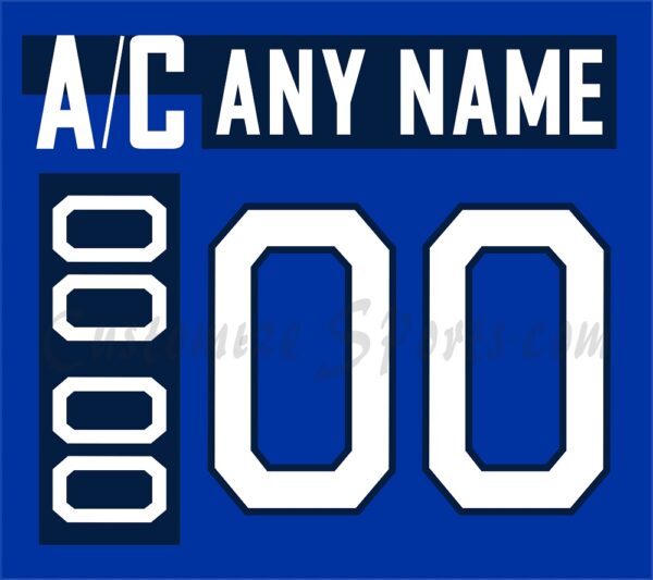 IIHF Team Finland Customized Number Kit for 2014 Blue Hockey Jersey