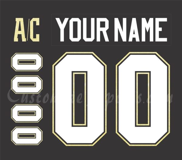 Kingston Frontenacs Customized Number Kit For 2022-Present Black Jersey